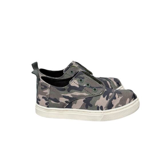 NIB! Toms Tiny Boys Cordones Cupsole Classic Camo Sneaker - Size Toddler 10 - Picture 4 of 10